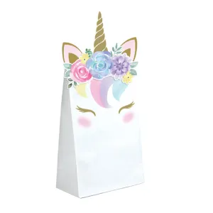 Bulk Unicorn Baby Shower Paper Treat Bags (96 per Case)