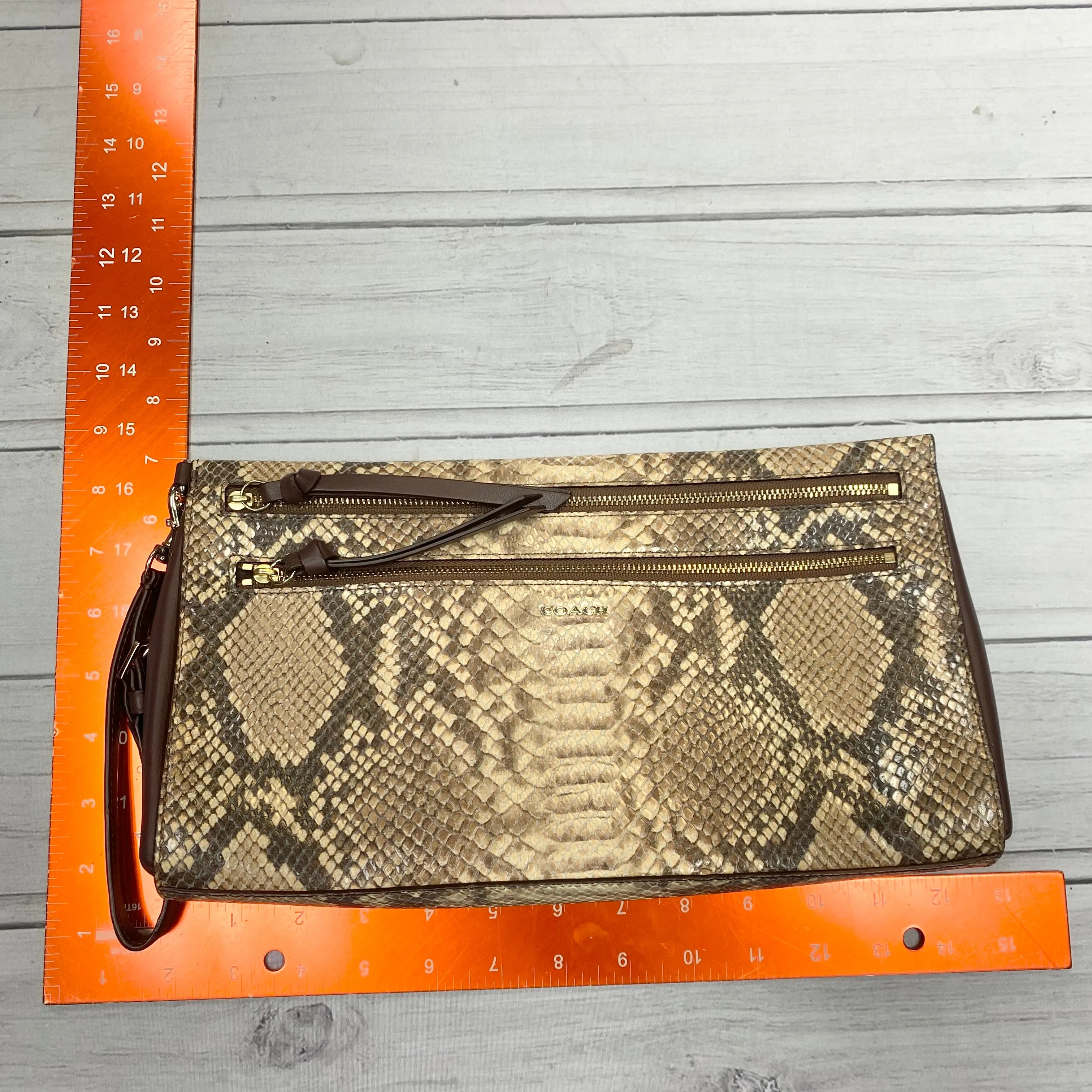 Clutch Designer By Coach  Size: Large