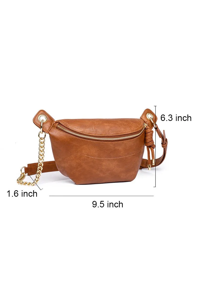 CRESCENT CROISSANT WAIST SLING BAG HIP SACK