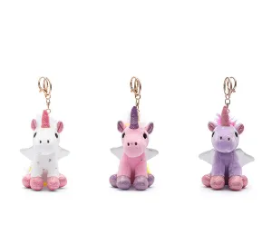 Cute Plush Unicorn Keyring Keychain Pendant Bag Charm