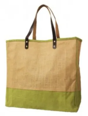 eco friendly jute fashion tote beach bag Case of 12