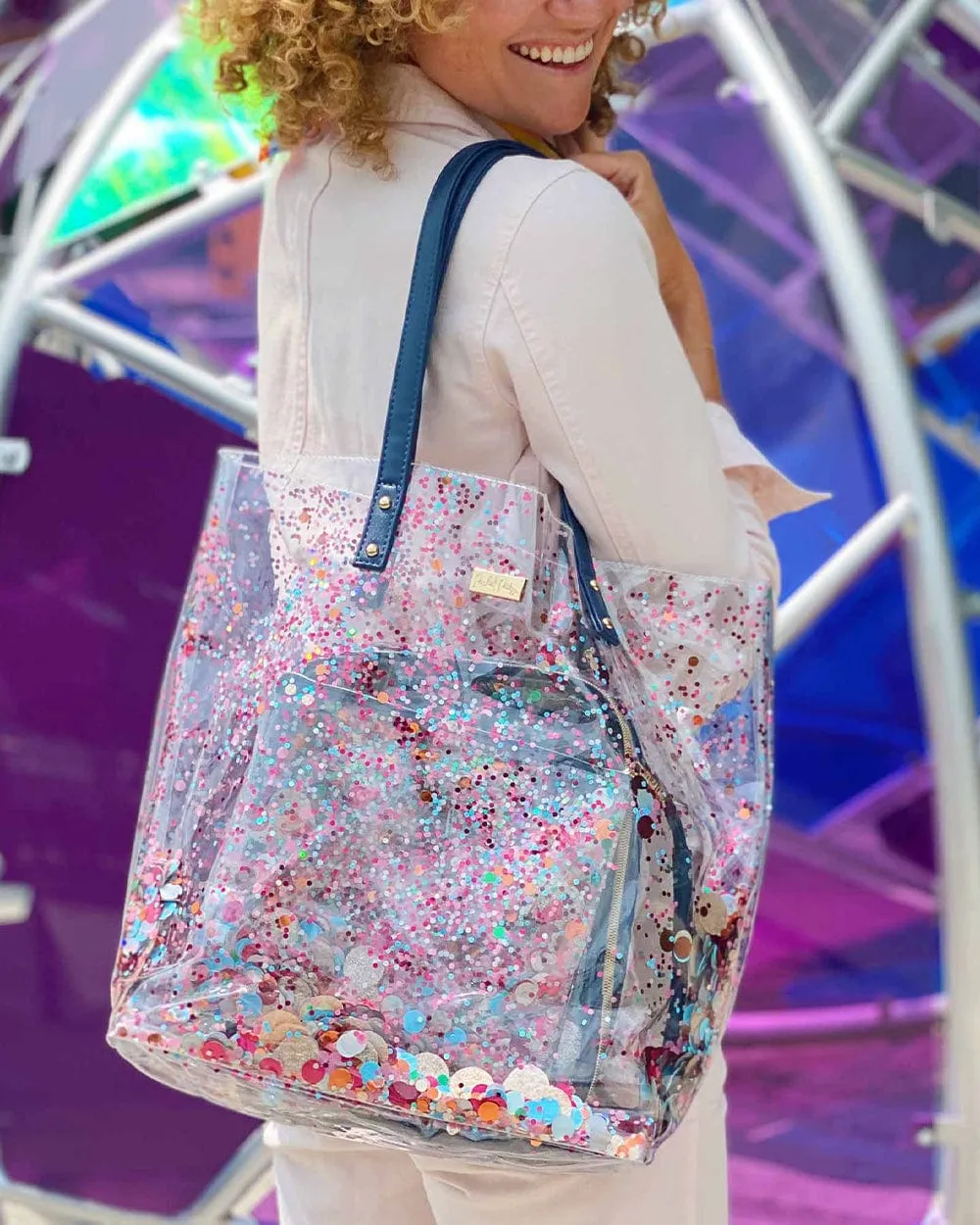 Essentials Confetti Bucket Bag Tote