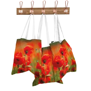 Field of Poppies Wipeable Bag for Life