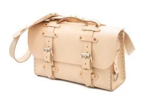 Final Sale No. 4311 - Classic Leather Satchel in Natural Tan