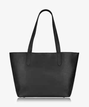 GiGi New York - Teddie Tote Black Scotch Grained Pebble Leather