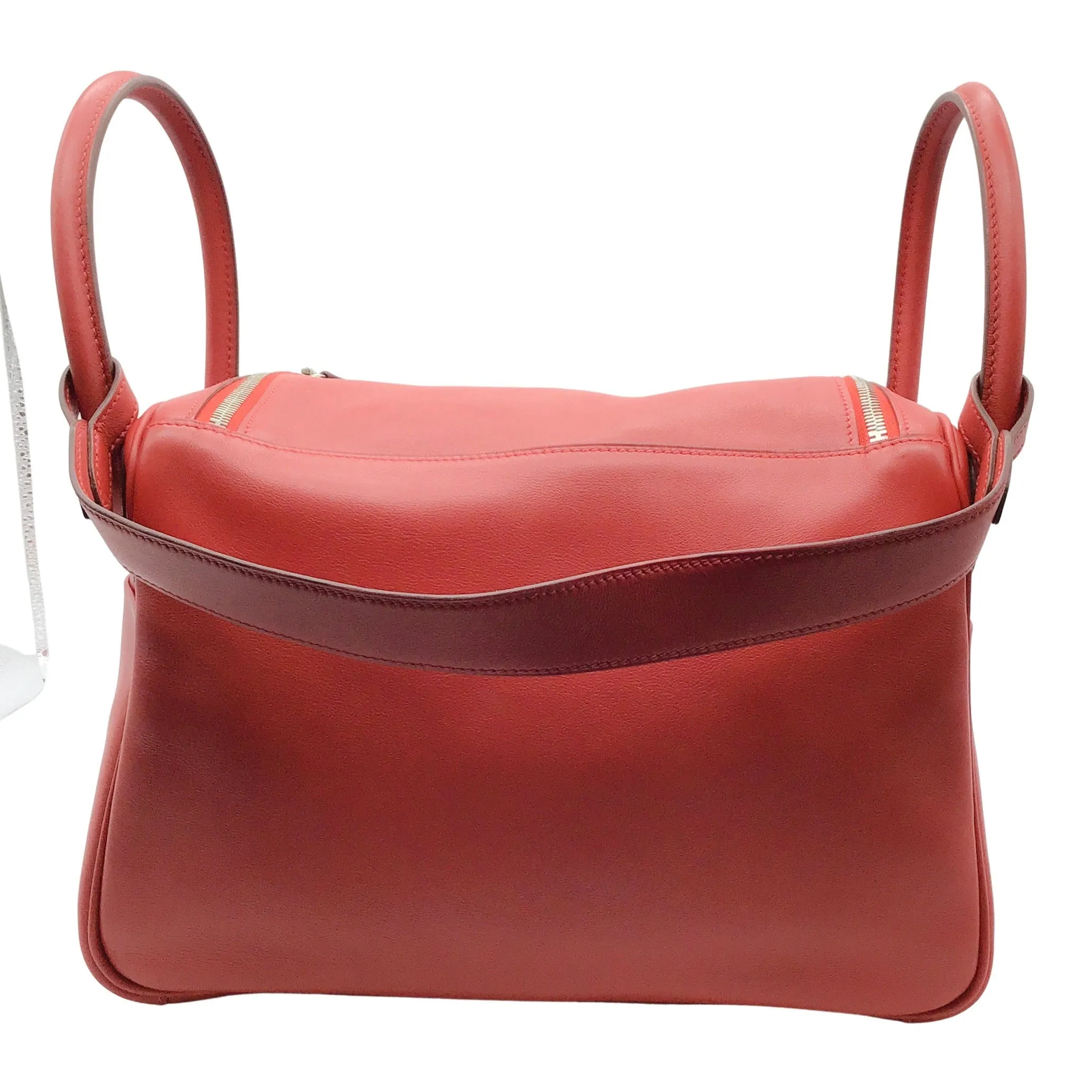 Hermès Lindy 2008 Rouge Togo Leather 30cm Shoulder Bag