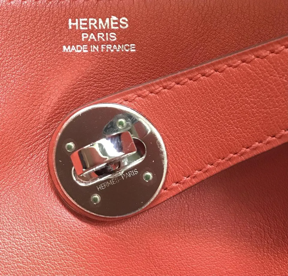 Hermès Lindy 2008 Rouge Togo Leather 30cm Shoulder Bag