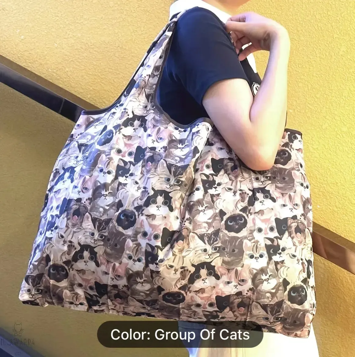 Large Capacity Group Of  Cats Eco-Friendly Bag