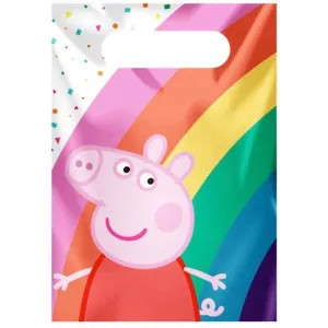 Peppa Pig Paper Party Bags x 8