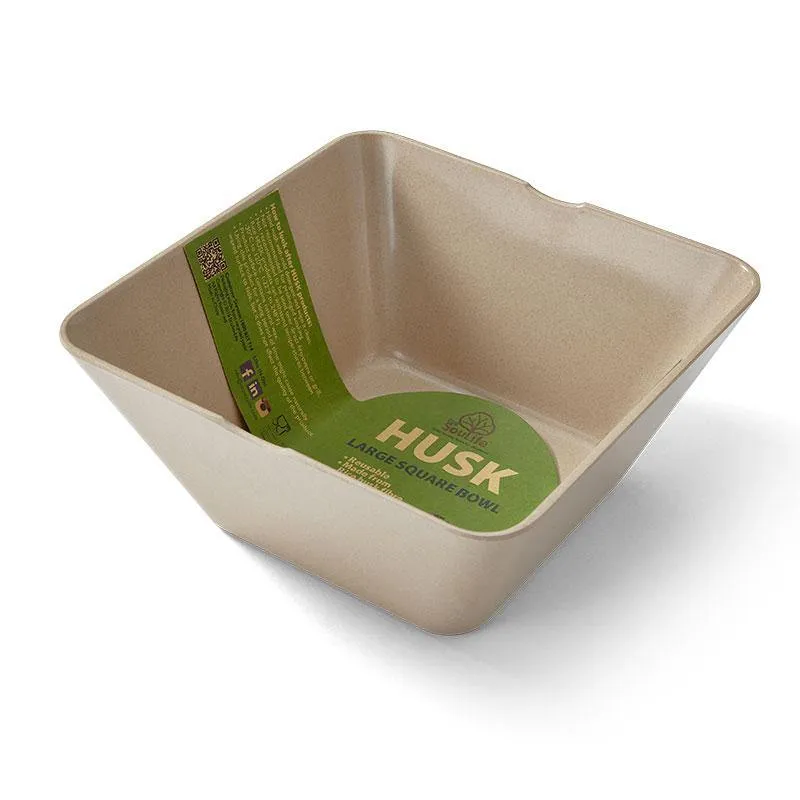 Rice Husk Square Bowl