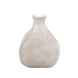 Satchel White Textured Vase | Modern Polyresin Vase | Textured Vase | Design Vase | Home Decor