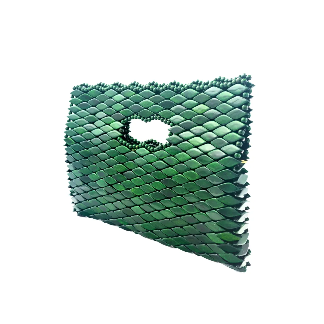 St. Tropez Petite Clutch - Emerald Green