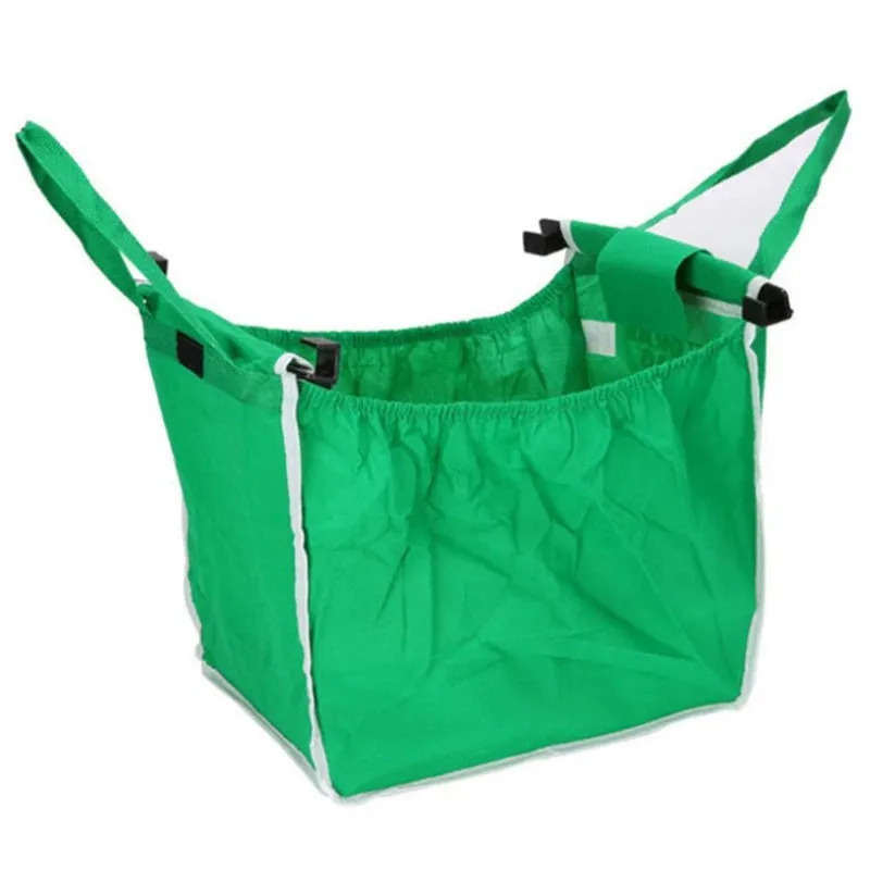 Supermarket Shopping Bag Eco Friendly Trolley Tote Thicken Cart Bags Large Capacity Handbag Foldable Reusable Women Cart Bag 1PC